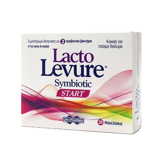 Uni-Pharma Lacto Levure Symbiotic Start, Συμβάλλει στην Αποκατάσταση της Εντερικής Χλωρίδας Για Νήπια & Παιδιά 20 Sachets Uni-Pharma Lacto Levure Symbiotic Start, Συμβάλλει στην Αποκατάσταση της Εντερικής Χλωρίδας Για Νήπια & Παιδιά 20 Sachets