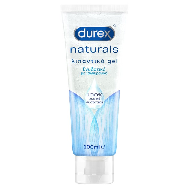 Durex Naturals Hyaluronic Ενυδατικό Λιπαντικό Gel με 100% Φυσικά Συστατικά Και Υαλουρονικό Οξύ 100ml Durex Naturals Hyaluronic Ενυδατικό Λιπαντικό Gel με 100% Φυσικά Συστατικά Και Υαλουρονικό Οξύ 100ml