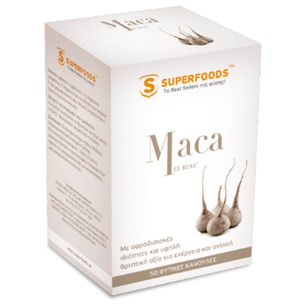 Superfoods Maca Συμπλήρωμα Διατροφής για Αύξηση της Libido 50caps Superfoods Maca Συμπλήρωμα Διατροφής για Αύξηση της Libido 50caps