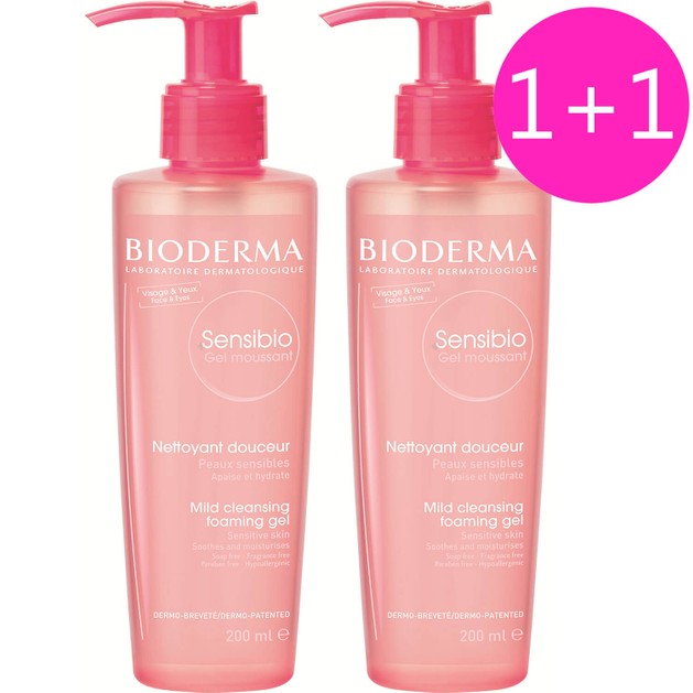 Bioderma Πακέτο Προσφοράς Sensibio Gel Moussant 2x200ml 1+1 Δώρο Bioderma Πακέτο Προσφοράς Sensibio Gel Moussant 2x200ml 1+1 Δώρο