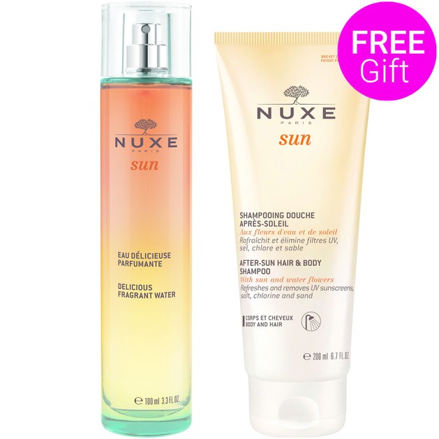 Nuxe Πακέτο Προσφοράς Sun Eau Delicieuse Parfumante 100ml & Δώρο Sun After-Sun Hair & Body Shampoo 200ml Nuxe Πακέτο Προσφοράς Sun Eau Delicieuse Parfumante 100ml & Δώρο Sun After-Sun Hair & Body Shampoo 200ml