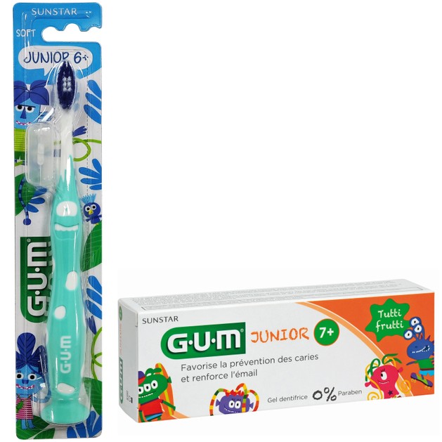 Gum Promo Junior Light-Up Soft 902 Siel 1 Τεμάχιο & Δώρο Kids Οδοντόκρεμα 7+ Ετών Tutti Frutti Flavor 50ml Gum Promo Junior Light-Up Soft 902 Siel 1 Τεμάχιο & Δώρο Kids Οδοντόκρεμα 7+ Ετών Tutti Frutti Flavor 50ml