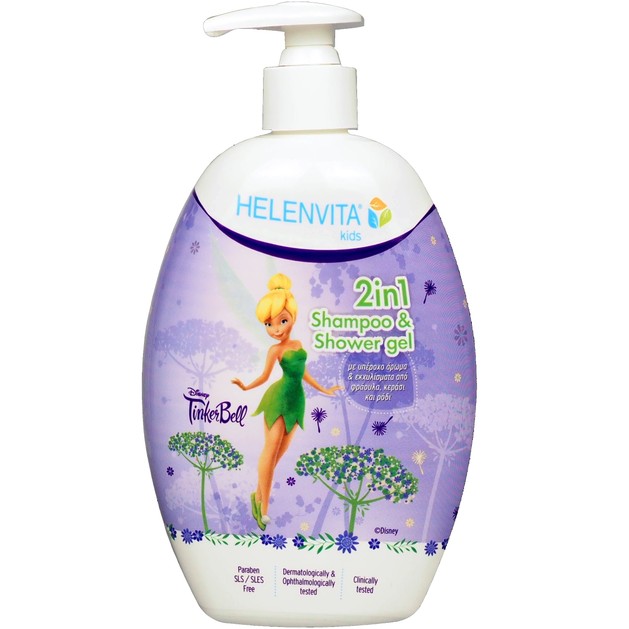 Helenvita Kids TinkerBell 2 in 1 Shampoo & Shower Gel Παιδικό Ήπιο Σαμπουάν & Αφρόλουτρο με Υπέροχο Άρωμα 500ml Helenvita Kids TinkerBell 2 in 1 Shampoo & Shower Gel Παιδικό Ήπιο Σαμπουάν & Αφρόλουτρο με Υπέροχο Άρωμα 500ml