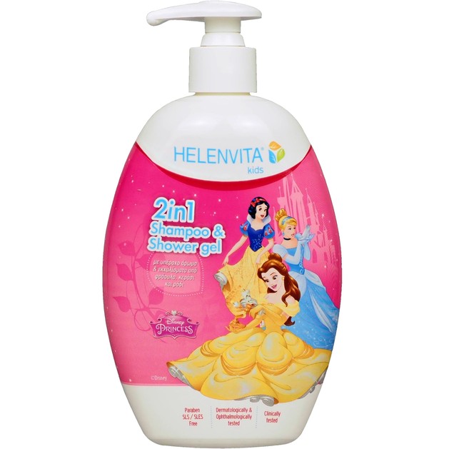 Helenvita Kids Princess 2 in 1 Shampoo & Shower Gel Παιδικό Ήπιο Σαμπουάν & Αφρόλουτρο με Υπέροχο Άρωμα 500ml Helenvita Kids Princess 2 in 1 Shampoo & Shower Gel Παιδικό Ήπιο Σαμπουάν & Αφρόλουτρο με Υπέροχο Άρωμα 500ml