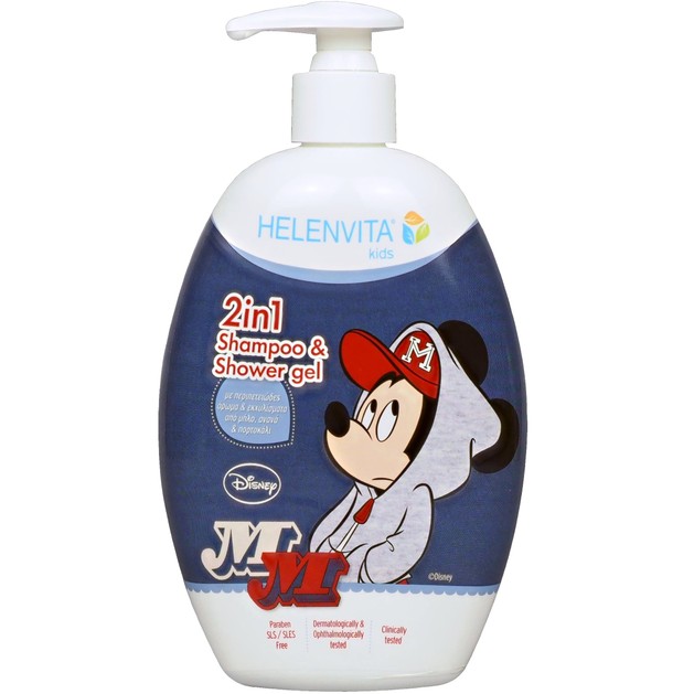 Helenvita Kids Mickey Mouse 2 in 1 Shampoo & Shower Gel Παιδικό Ήπιο Σαμπουάν & Αφρόλουτρο με Υπέροχο Άρωμα 500ml Helenvita Kids Mickey Mouse 2 in 1 Shampoo & Shower Gel Παιδικό Ήπιο Σαμπουάν & Αφρόλουτρο με Υπέροχο Άρωμα 500ml