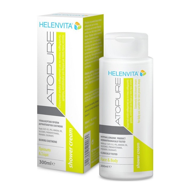 Helenvita Atopure Shower Cream Βρεφικό Εξαιρετικά Απαλό Κρεμοντούς Καθημερινής Χρήσης Κατάλληλο για Δέρμα με Τάση Ατοπίας 300ml Helenvita Atopure Shower Cream Βρεφικό Εξαιρετικά Απαλό Κρεμοντούς Καθημερινής Χρήσης Κατάλληλο για Δέρμα με Τάση Ατοπίας 300ml