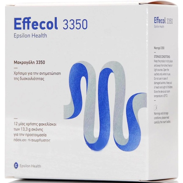Epsilon Health Effecol 3350 Ιατροτεχνολογικό Βοήθημα για την Αντιμετώπιση της Χρόνιας Δυσκοιλιότητας 12 Sachets Epsilon Health Effecol 3350 Ιατροτεχνολογικό Βοήθημα για την Αντιμετώπιση της Χρόνιας Δυσκοιλιότητας 12 Sachets