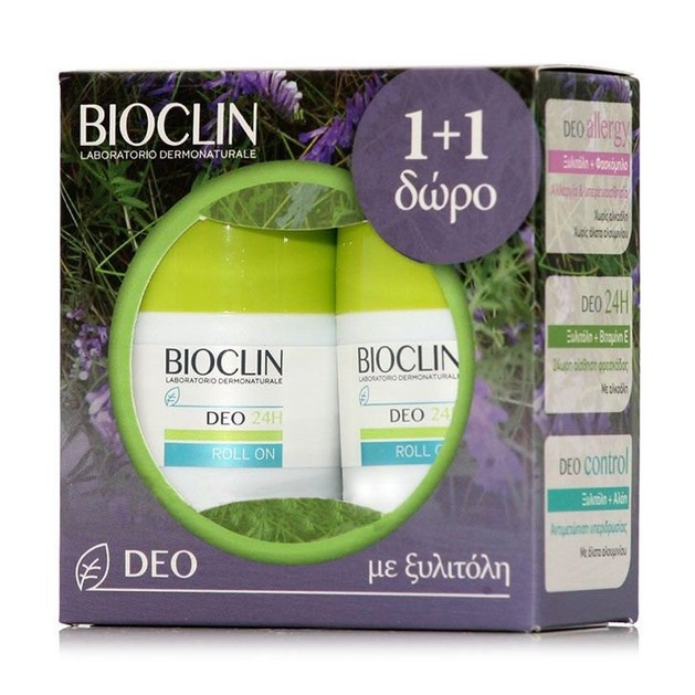 Bioclin Deo 24h Roll on Αποσμητικό με Δροσερό Άρωμα, Ιδανικό σε Περιπτώσεις Κανονικής Εφίδρωσης 2x50ml Bioclin Deo 24h Roll on Αποσμητικό με Δροσερό Άρωμα, Ιδανικό σε Περιπτώσεις Κανονικής Εφίδρωσης 2x50ml