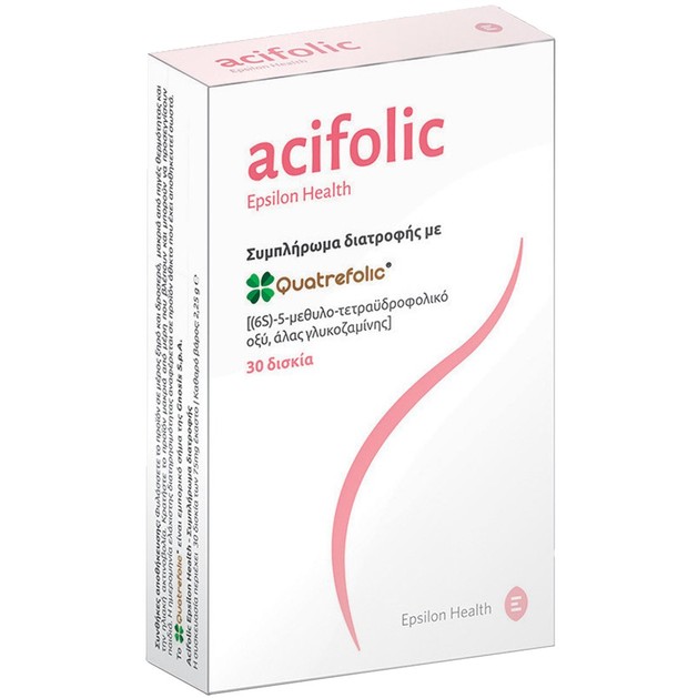 Epsilon Health Acifolic Quatrefolic 30tabs Epsilon Health Acifolic Quatrefolic 30tabs