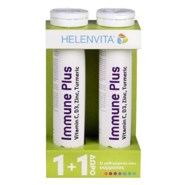 Helenvita Immune Plus Vitamin C, D3, Zinc, Turmeric 2x20 Effer.tabs Helenvita Immune Plus Vitamin C, D3, Zinc, Turmeric 2x20 Effer.tabs