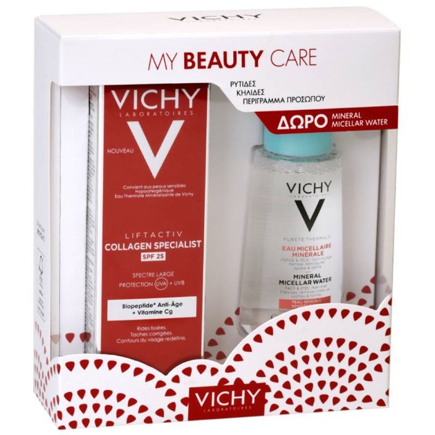 Vichy Promo Liftactiv Collagen Specialist Spf25 Αντιγηραντική Κρέμα Προσώπου 50ml & Mineral Micellar Water 100ml Vichy Promo Liftactiv Collagen Specialist Spf25 Αντιγηραντική Κρέμα Προσώπου 50ml & Mineral Micellar Water 100ml