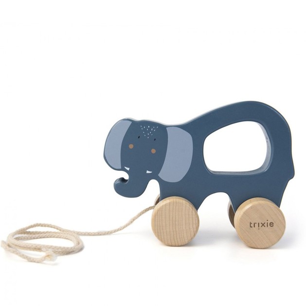 Trixie Wooden Pull Along Toy Κωδ 77379, 1 Τεμάχιο - Mrs. Elephant Trixie Wooden Pull Along Toy Κωδ 77379, 1 Τεμάχιο - Mrs. Elephant