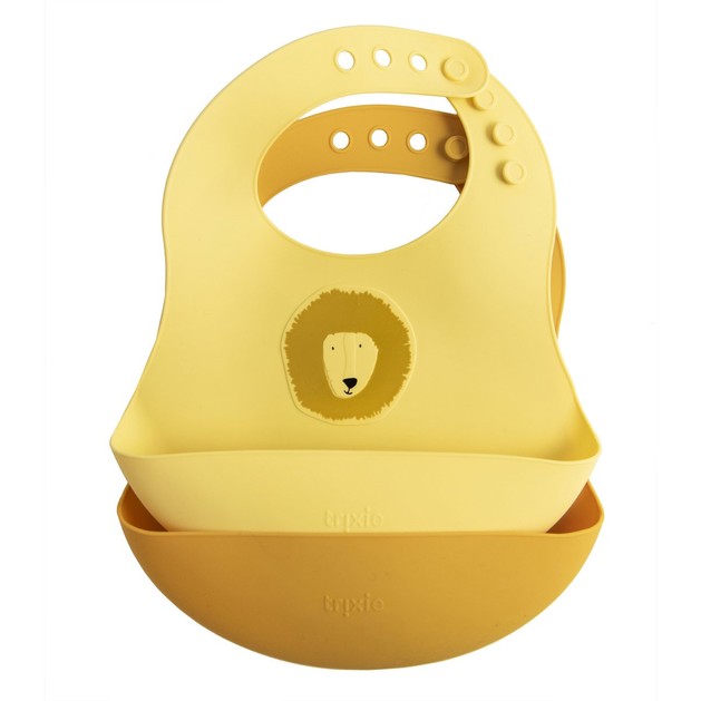Trixie Silicone Bib 6m+ Κωδ 77832, 2 Τεμάχια - Mr. Lion Trixie Silicone Bib 6m+ Κωδ 77832, 2 Τεμάχια - Mr. Lion