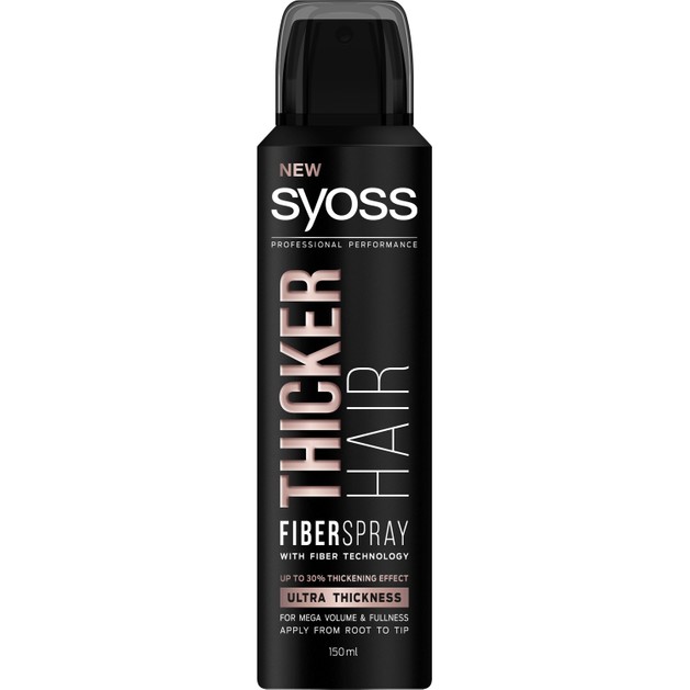 Syoss Thicker Hair Fiber Spray Ultra Thickness Styling Spray για πιο Πλούσια Μαλλιά με Όγκο 150ml Syoss Thicker Hair Fiber Spray Ultra Thickness Styling Spray για πιο Πλούσια Μαλλιά με Όγκο 150ml