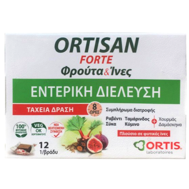 Ortis Ortisan Forte Φρούτα & Ίνες για Εντερική Διέλευση 12tabs Ortis Ortisan Forte Φρούτα & Ίνες για Εντερική Διέλευση 12tabs