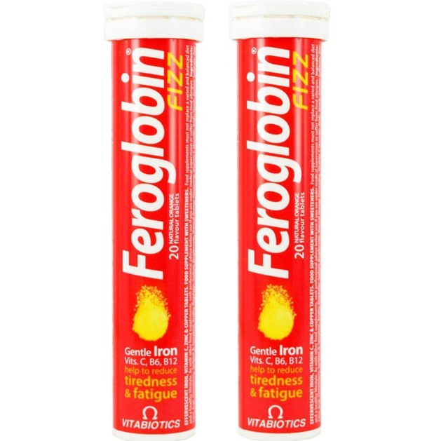 Vitabiotics Πακέτο Προσφοράς Feroglobin Fizz Αναβράζων Συμπλήρωμα Σιδήρου & Φυλλικού Οξέως 20 eff. tabs 1+1 Δώρο Vitabiotics Πακέτο Προσφοράς Feroglobin Fizz Αναβράζων Συμπλήρωμα Σιδήρου & Φυλλικού Οξέως 20 eff. tabs 1+1 Δώρο