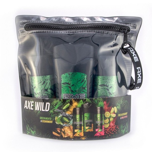 Axe Promo Wild Green Bodywash Green Mojito 250ml & Body Spray Green Mojito 150ml & Body Spray Fresh Bergamont 150ml & Νεσεσέρ Axe Promo Wild Green Bodywash Green Mojito 250ml & Body Spray Green Mojito 150ml & Body Spray Fresh Bergamont 150ml & Νεσεσέρ