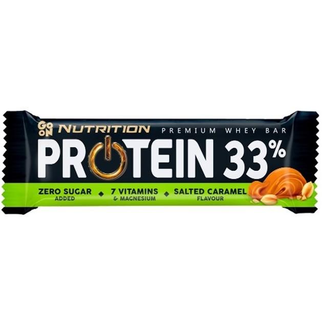 Go On Nutrition Premium Whey Protein 33% Bar with Salted Caramel & Peanut Butter Flavour 50g Go On Nutrition Premium Whey Protein 33% Bar with Salted Caramel & Peanut Butter Flavour 50g