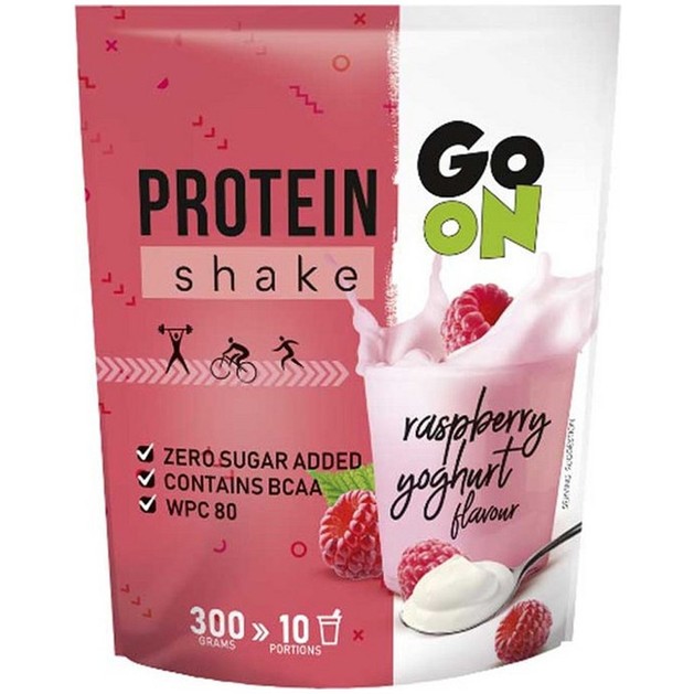 Go On Nutrition Protein Shake Powder Raspberry Yoghurt 300g Go On Nutrition Protein Shake Powder Raspberry Yoghurt 300g