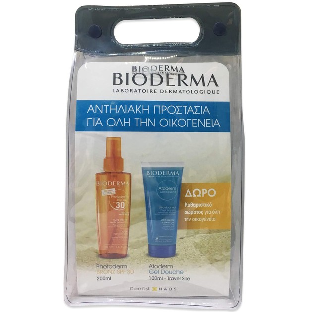 Bioderma Πακέτο Προσφοράς Photoderm Bronze Huile Spf30 Ξηρό Λάδι Για Μαύρισμα 200ml & ΔΩΡΟ Atoderm Gel Douche Αφρόλουτρο 100ml Bioderma Πακέτο Προσφοράς Photoderm Bronze Huile Spf30 Ξηρό Λάδι Για Μαύρισμα 200ml & ΔΩΡΟ Atoderm Gel Douche Αφρόλουτρο 100ml