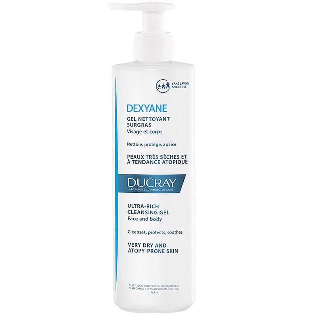 Ducray Dexyane Gel Nettoyant Surgras Gel Καθαρισμού για Πολύ Ξηρά Δέρματα με Τάση Ατοπίας 400ml Ducray Dexyane Gel Nettoyant Surgras Gel Καθαρισμού για Πολύ Ξηρά Δέρματα με Τάση Ατοπίας 400ml