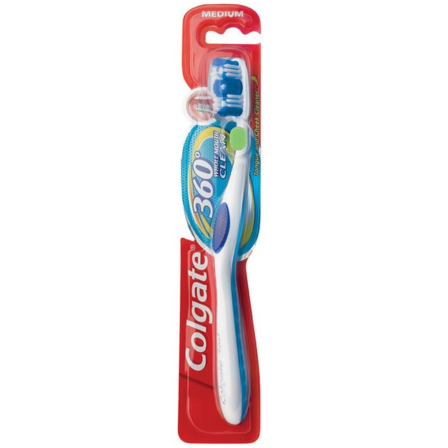 Colgate Whole Mouth Clean 360 Medium Οδοντόβουρτσα Μέτρια για Ολοκληρωμένο Καθαρισμό Στόματος 1 Τεμάχιο Colgate Whole Mouth Clean 360 Medium Οδοντόβουρτσα Μέτρια για Ολοκληρωμένο Καθαρισμό Στόματος 1 Τεμάχιο