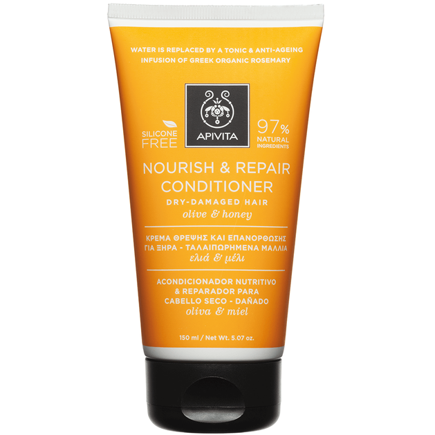 Apivita Nourish & Repair Conditioner For Dry & Damaged Hair With Olive & Honey 150ml Apivita Nourish & Repair Conditioner For Dry & Damaged Hair With Olive & Honey 150ml