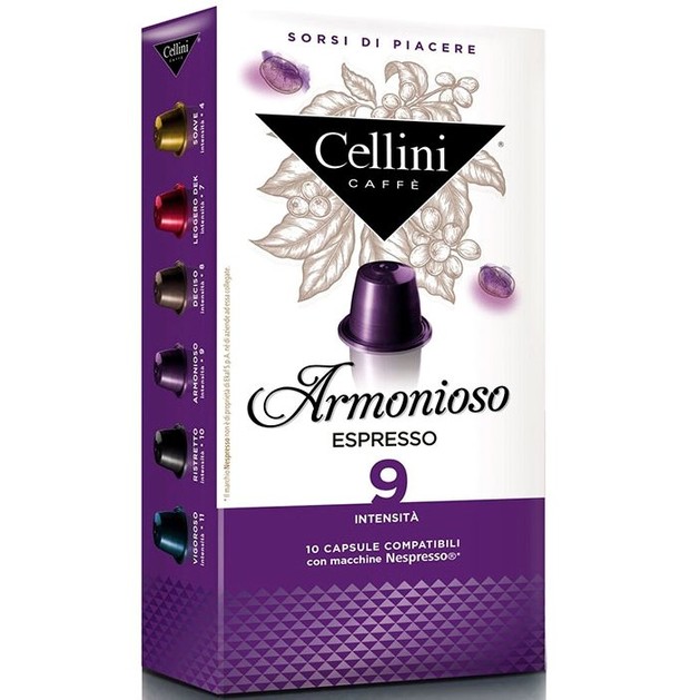Cellini Caffe Armonioso Espresso Συμβατές με Συσκευή Nespresso 10caps Cellini Caffe Armonioso Espresso Συμβατές με Συσκευή Nespresso 10caps