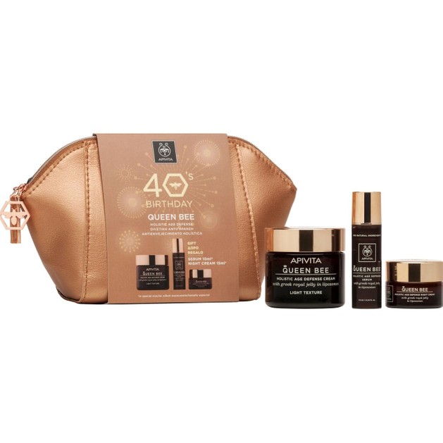 Apivita 40s Birthday Set Queen Bee Ελαφριάς Υφής 50ml & Δώρο Queen Bee Serum 10ml & Δώρο Queen Bee Night Cream 15ml Apivita 40s Birthday Set Queen Bee Ελαφριάς Υφής 50ml & Δώρο Queen Bee Serum 10ml & Δώρο Queen Bee Night Cream 15ml
