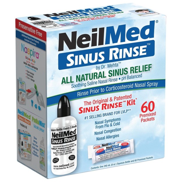 NeilMed Sinus Rinse Σύστημα Ρινικών Πλύσεων για Ενήλικες 60 Φακελίσκοι NeilMed Sinus Rinse Σύστημα Ρινικών Πλύσεων για Ενήλικες 60 Φακελίσκοι