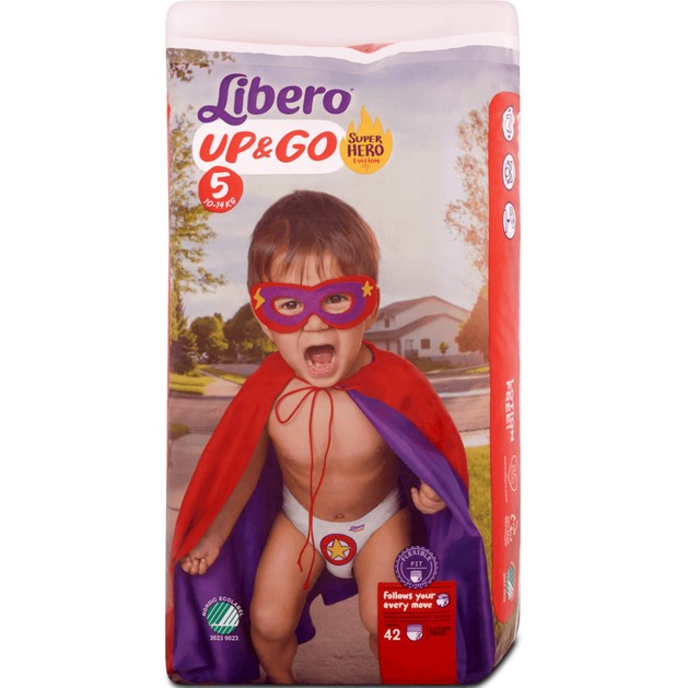 Libero Up&Go No5 (10-14kg) Maxi Plus, 42 πάνες Libero Up&Go No5 (10-14kg) Maxi Plus, 42 πάνες