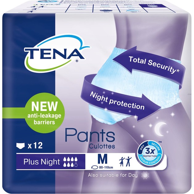Tena Pants Plus Night Unisex Απορροφητικά Εσώρουχα Ακράτειας 12 Τεμάχια - Medium Tena Pants Plus Night Unisex Απορροφητικά Εσώρουχα Ακράτειας 12 Τεμάχια - Medium