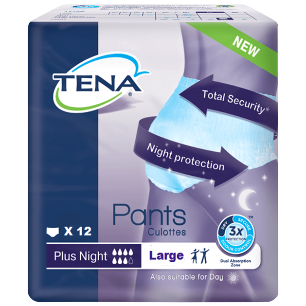 Tena Pants Plus Night Large Unisex Απορροφητικά Εσώρουχα 12τμχ Tena Pants Plus Night Large Unisex Απορροφητικά Εσώρουχα 12τμχ