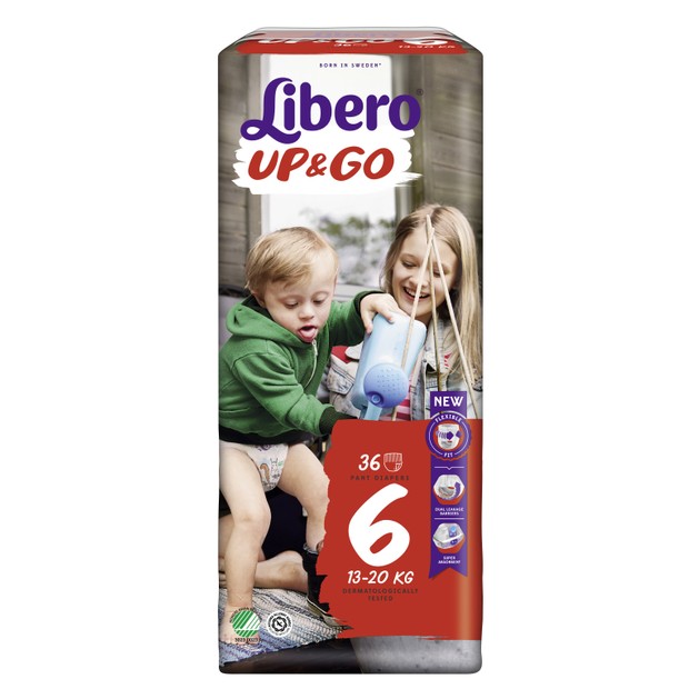 Libero UP&Go Πάνα Βρακάκι για Ελευθερία Κινήσεων No6 13-20kg 36 Τεμάχια Libero UP&Go Πάνα Βρακάκι για Ελευθερία Κινήσεων No6 13-20kg 36 Τεμάχια
