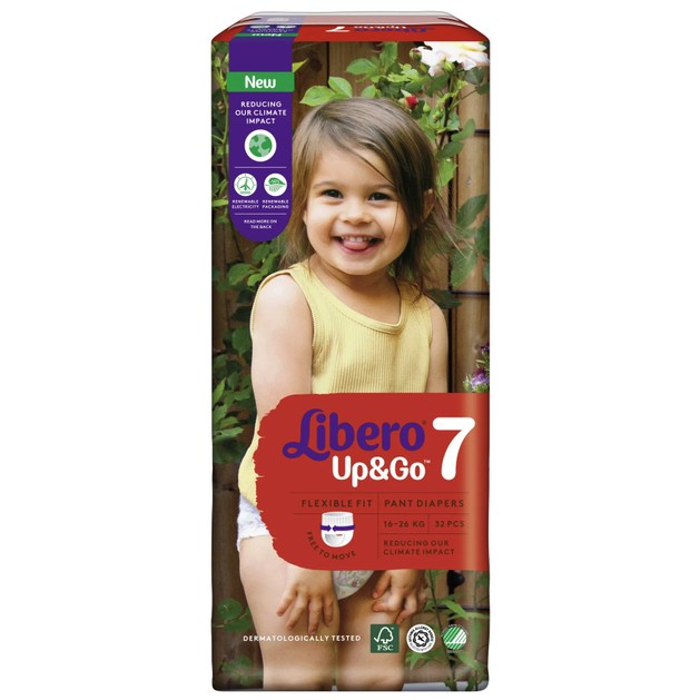 Libero Up&Go No7 (16-26kg) XL 32 πάνες Βρακάκι Libero Up&Go No7 (16-26kg) XL 32 πάνες Βρακάκι