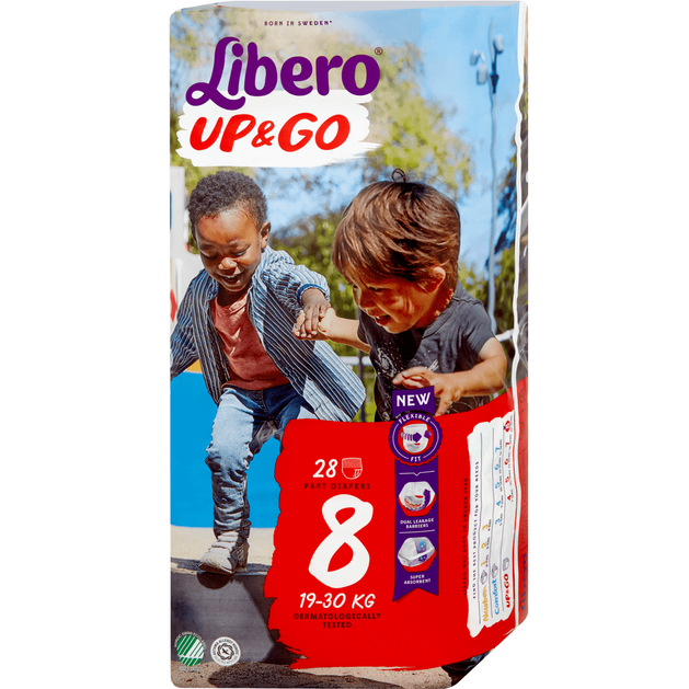 Libero Up&Go Πάνα Βρακάκι Νο8 19-30Kg 28 πάνες Libero Up&Go Πάνα Βρακάκι Νο8 19-30Kg 28 πάνες