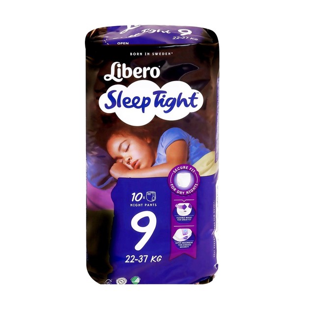 Libero Sleep Tight Πάνες Νύχτας με Ενισχυμένη Απορροφητικότητα 22-37kg 10τμχ Libero Sleep Tight Πάνες Νύχτας με Ενισχυμένη Απορροφητικότητα 22-37kg 10τμχ