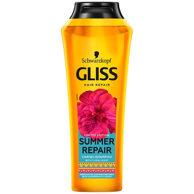 Schwarzkopf Gliss Limited Edition Summer Repair Caring Shampoo Επανορθωτικό Σαμπουάν για τα Ταλαιπωρημένα Μαλλιά 250ml Schwarzkopf Gliss Limited Edition Summer Repair Caring Shampoo Επανορθωτικό Σαμπουάν για τα Ταλαιπωρημένα Μαλλιά 250ml