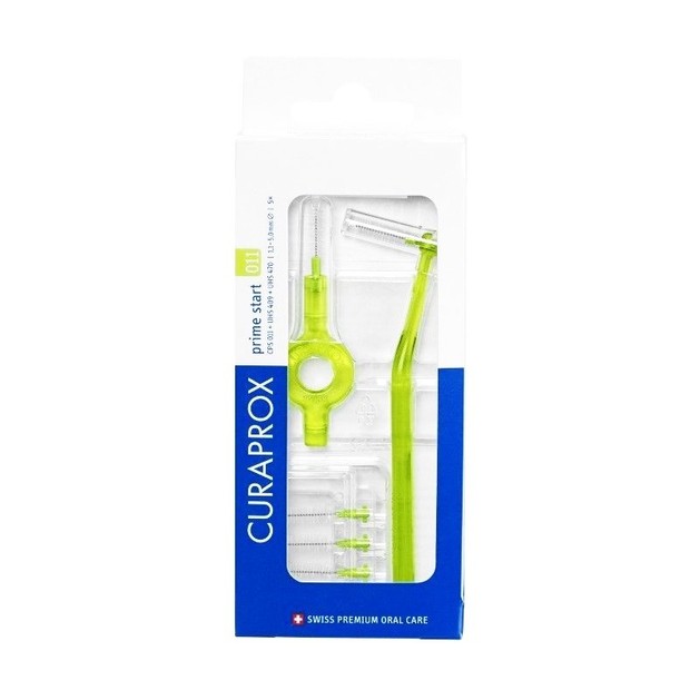 Curaprox Prime Start 011 Μεσοδόντια Βουρτσάκια Λαχανί 5τμχ Curaprox Prime Start 011 Μεσοδόντια Βουρτσάκια Λαχανί 5τμχ