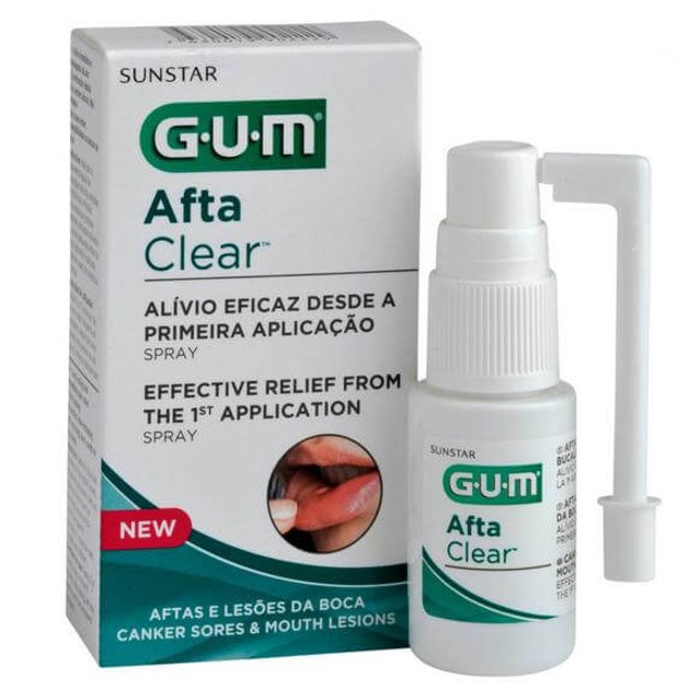 Gum Afta Clear Spray Μεγάλης Διάρκειας Σπρέυ για Άμεση Ανακούφιση Πόνου 15ml Gum Afta Clear Spray Μεγάλης Διάρκειας Σπρέυ για Άμεση Ανακούφιση Πόνου 15ml