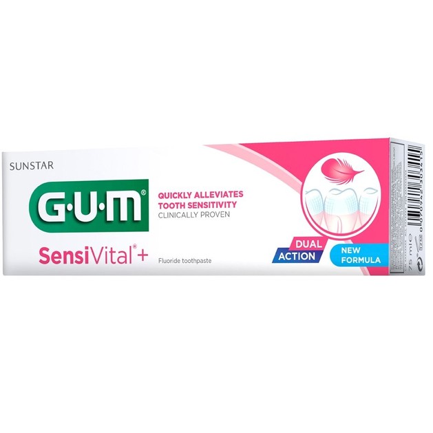 Gum 1722 Sensivital+ Toothpaste Οδοντόκρεμα Κατάλληλη για Ευαίσθητα Ούλα & Δόντια, 75ml Gum 1722 Sensivital+ Toothpaste Οδοντόκρεμα Κατάλληλη για Ευαίσθητα Ούλα & Δόντια, 75ml