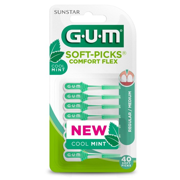 Gum Soft-Picks Comfort Flex Cool Mint Regular Medium 670 Μεσοδόντια Βουρτσάκια 40 Τεμάχια Gum Soft-Picks Comfort Flex Cool Mint Regular Medium 670 Μεσοδόντια Βουρτσάκια 40 Τεμάχια