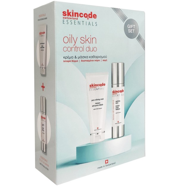 Skincode Πακέτο Προσφοράς Oily Skin Cotrol Duo SOS Mattifying Emulsion 50ml & Pore Refining Mask 75ml Skincode Πακέτο Προσφοράς Oily Skin Cotrol Duo SOS Mattifying Emulsion 50ml & Pore Refining Mask 75ml