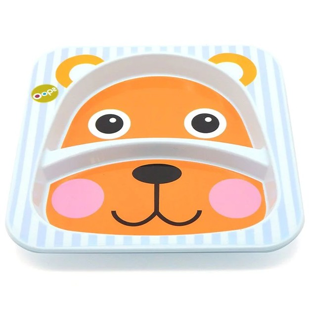 Oops 2-Section PP Plate 6m 1 Τεμάχιο - Bear Oops 2-Section PP Plate 6m 1 Τεμάχιο - Bear