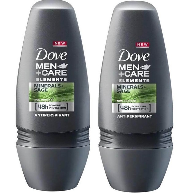 Dove Men Αποσμητικό Roll on Minerals Sage 48H Powerfull Protection 2 x 50ml Πακέτο 1+1 Dove Men Αποσμητικό Roll on Minerals Sage 48H Powerfull Protection 2 x 50ml Πακέτο 1+1
