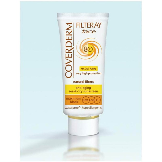 Coverderm Filteray Face Spf80 Tinted - Αντηλιακή Κρέμα Προσώπου με Χρώμα, για Όλους Τύπους 50ml Coverderm Filteray Face Spf80 Tinted - Αντηλιακή Κρέμα Προσώπου με Χρώμα, για Όλους Τύπους 50ml