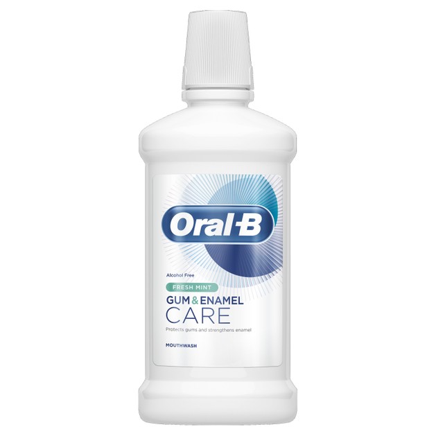 Oral-B Gum & Enamel Care Fresh Mint Mouthwash 500ml Oral-B Gum & Enamel Care Fresh Mint Mouthwash 500ml