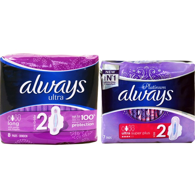 Always Πακέτο Προσφοράς Ultra Long Size 2 Σερβιέτες με Φτερά 8 Τεμάχια & Platinum Ultra Super Plus 7 Τεμάχια 1+1 Δώρο Always Πακέτο Προσφοράς Ultra Long Size 2 Σερβιέτες με Φτερά 8 Τεμάχια & Platinum Ultra Super Plus 7 Τεμάχια 1+1 Δώρο