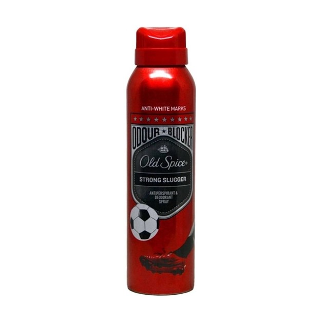Old Spice Odour Blocker Strong Slugger Antiperspirant & Deodorant Spray Αποσμητικό& Αντιιδρωτικό Σπρέι για \'Άνδρες 150ml. Old Spice Odour Blocker Strong Slugger Antiperspirant & Deodorant Spray Αποσμητικό& Αντιιδρωτικό Σπρέι για \'Άνδρες 150ml.