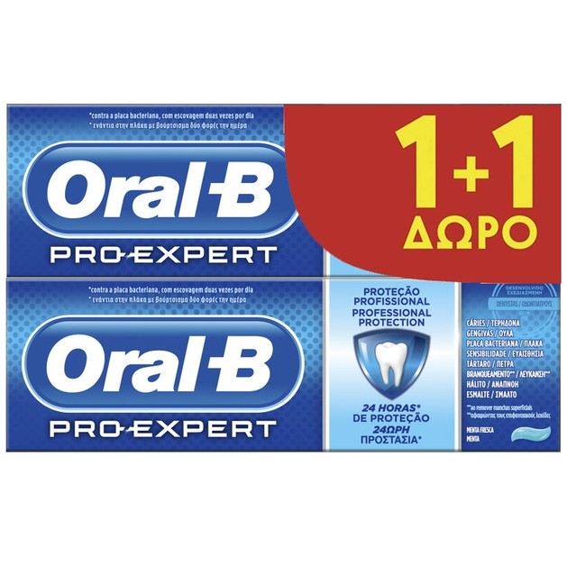 Oral-B Πακέτο Προσφοράς Pro-Expert Thoothpaste 2x75ml 1+1 Δώρο Oral-B Πακέτο Προσφοράς Pro-Expert Thoothpaste 2x75ml 1+1 Δώρο